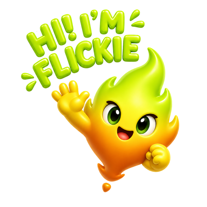 Flickie, the friendly DoGoodie spark mascot